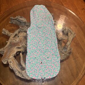 Floral XXL Dog Raincoat w pocket